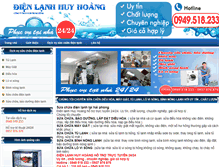 Tablet Screenshot of dienlanhhosen.com